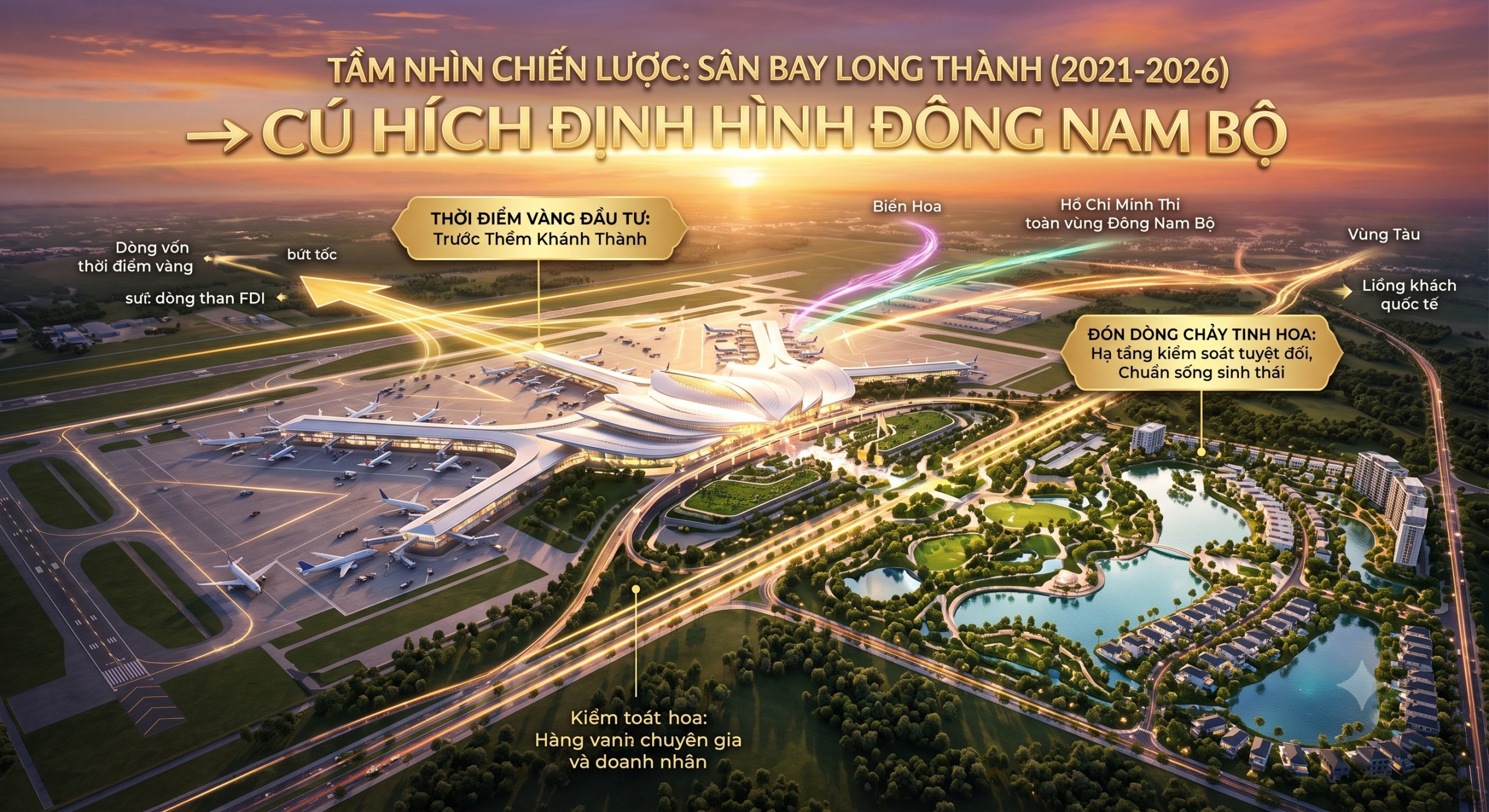 SÂN BAY QUỐC TẾ LONG THÀNH (2021 - 2026): CÚ HÍCH VĨ MÔ KHÔNG THỂ ĐẢO NGƯỢC