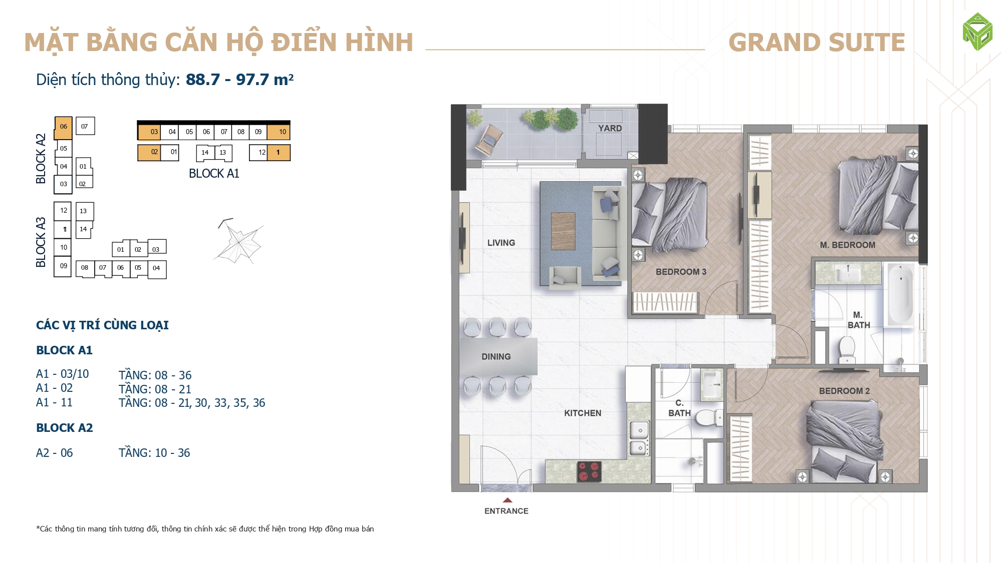 Mặt Bằng Căn Hộ The Grand Manhattan