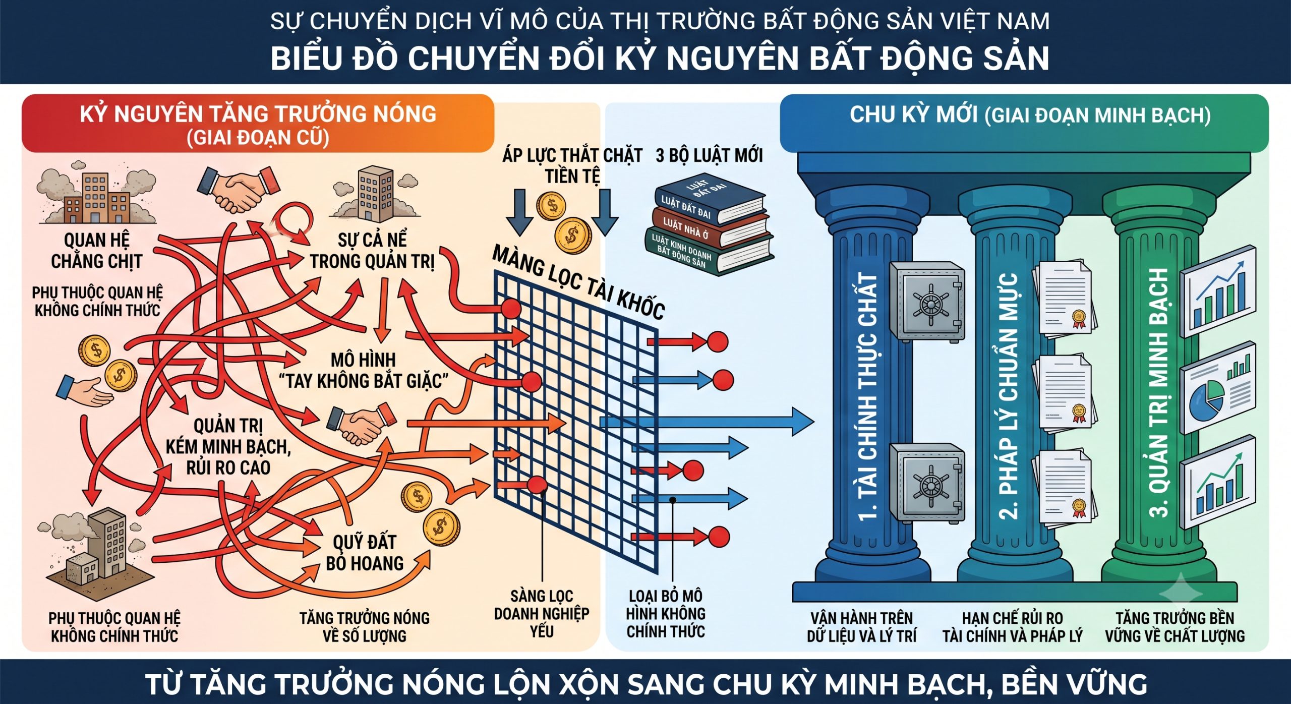 Thị trường bất động sản Việt Nam đang trải qua cuộc đại phẫu khốc liệt nhất trong hai thập kỷ