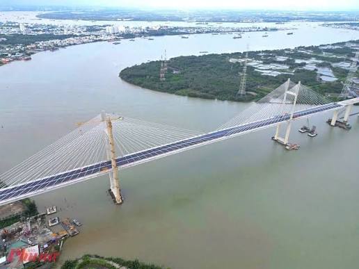 Hệ thống dây văng cầu Bình Khánh - công trình đã hoàn thành để khai thác