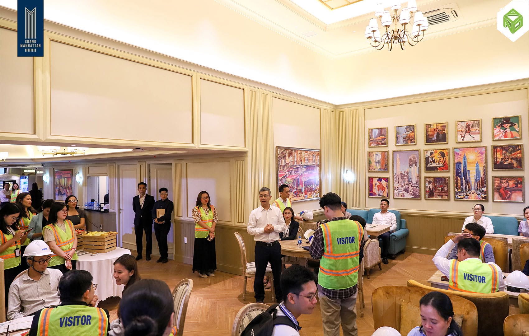 Không gian thực tế tại dự án The Grand Manhattan chính thức mở cửa đón khách tham quan.