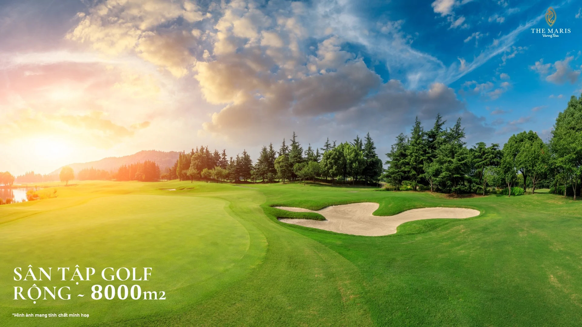 Sân tập Golf & MICE: Sân Golf hơn 8.000 m², Ballroom hội nghị hơn 1.000 khách.