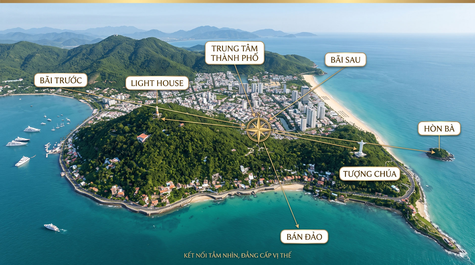 Tọa lạc tại 184 Phan Chu Trinh, The Lotus Hill sở hữu vị trí hiếm có giữa triền đồi và biển Vũng Tàu